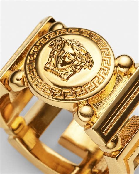 versace medusa gold ring price|ring female medusa.